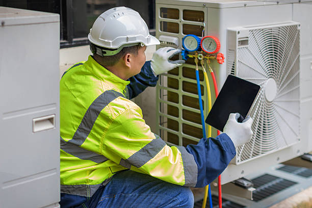 Professional Air Duct Cleaning technician working in Montgomery, MN